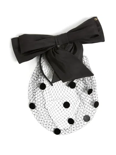 VALENTINO GARAVANI VLOGO SIGNATURE VEIL HEADBAND
