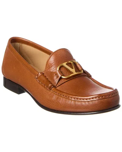 VALENTINO GARAVANI VALENTINO VLOGO SIGNATURE LEATHER LOAFER