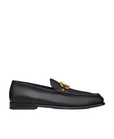 VALENTINO GARAVANI VALENTINO VLOGO PLAQUE SLIP-ON LOAFERS