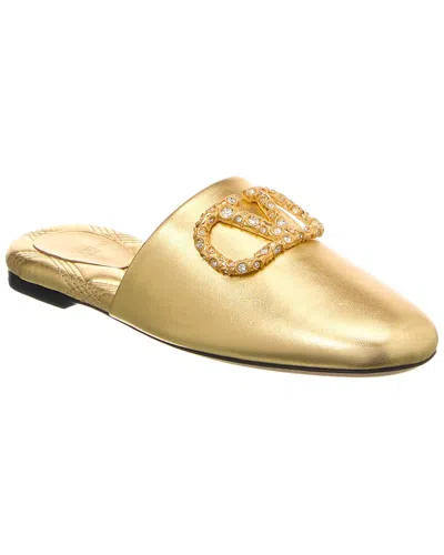 VALENTINO GARAVANI VALENTINO VLOGO SIGNATURE LEATHER MULE