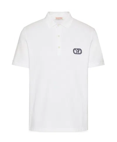 VALENTINO VALENTINO	VLOGO SIGNATURE STRAIGHT HEM POLO SHIRT