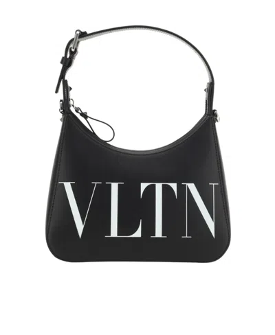 VALENTINO GARAVANI VALENTINO VLTN LOGO PRINTED HOBO BAG