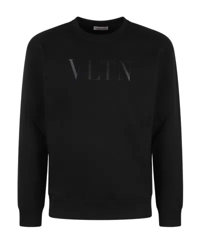 VALENTINO VALENTINO VLTN LOGO PRINTED CREWNECK SWEATSHIRT