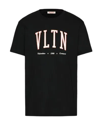 VALENTINO VALENTINO	VLTN LOGO PRINTED CREWNECK T-SHIRT