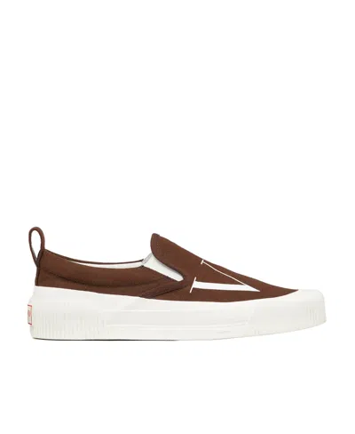 VALENTINO GARAVANI VALENTINO VLTN LOGO PRINTED SLIP-ON SNEAKERS