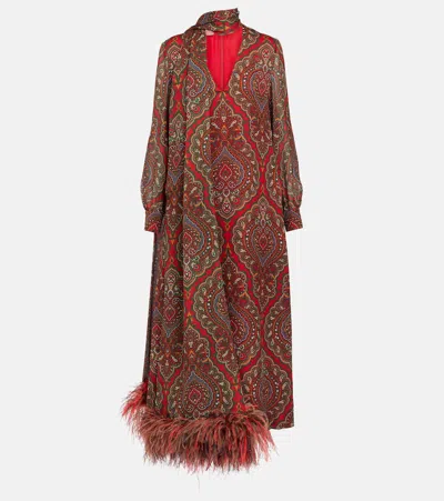 VALENTINO VOYAGE IMAGINAIRE SILK GEORGETTE GOWN