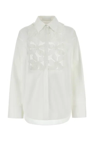 VALENTINO WHITE POPLIN SHIRT