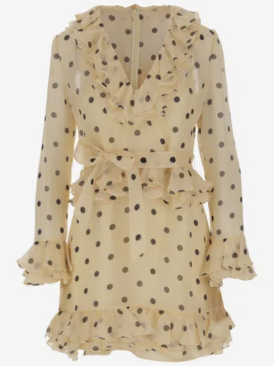 VALENTINO WOMEN WHITE SILK ORGANZA MINI DRESS, M LUXURY DRESSES FOR WOMEN DARVEYS