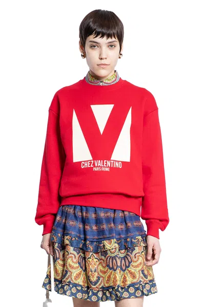 VALENTINO CHEZ VALENTINO COTTON SWEATSHIRT