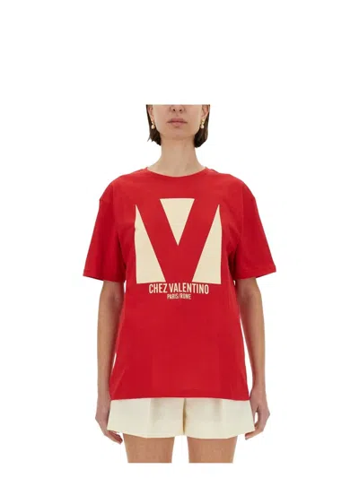 VALENTINO WOMEN'S CHEZPRINT TSHIRT