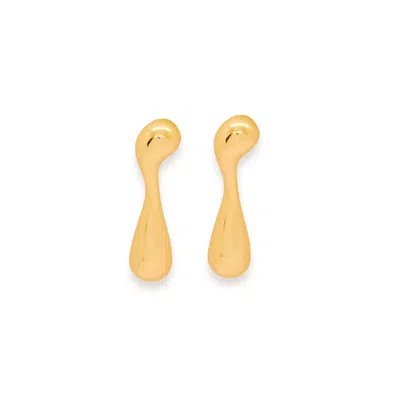 VALERIE CHIC WOMEN'S GOLD SEA DROPLET EARRINGS