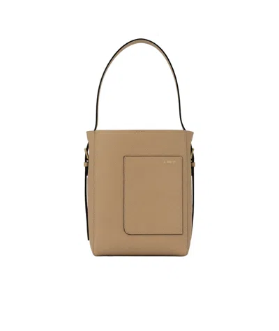 VALEXTRA VALEXTRA OPEN TOP MINI BUCKET BAG