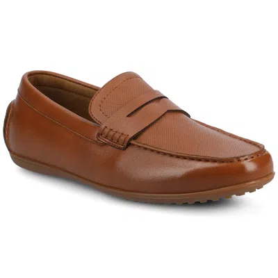 VANCE CO. VANCE YATES MEDIUM AND WIDE WIDTH PERFORATED SLIP-ON DRIVING PENNY LOAFER