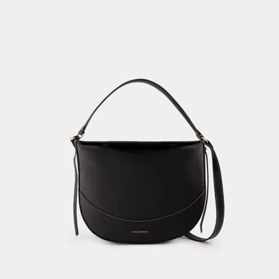 VANESSA BRUNO DAILY BAG CROSSBODY - VANESSA BRUNO - LEATHER - BLACK