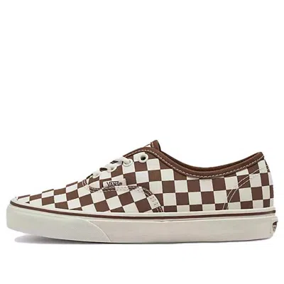 VANS Vans Authentic Checkerboard 'White Brown'