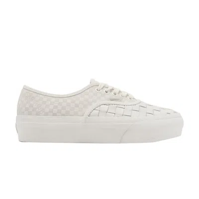 VANS AUTHENTIC PLATFORM 'WOVEN - BLANC DE BLANC'