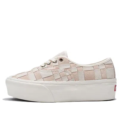 VANS Vans Authentic Woven check Stackform 'White Pink'