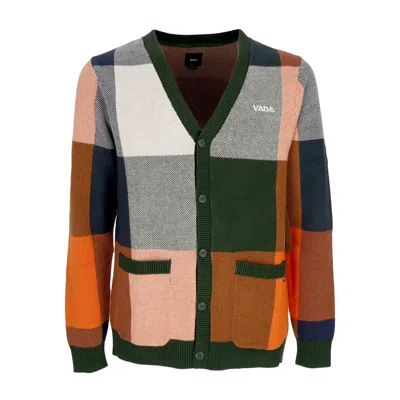 VANS CARDIGAN MAN WALDEN PLAID CARDIGAN SWEATER MOUNTAIN VIEW