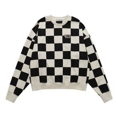 VANS Vans Checkerboard Round Neck Pullover Sweatshirt 'Black White'