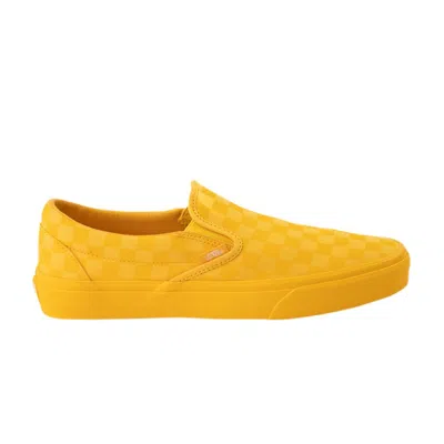 VANS CLASSIC SLIP-ON 'MONO CHECKERBOARD - SPECTRA YELLOW'