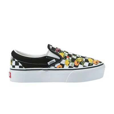 VANS CLASSIC SLIP-ON PLATFORM 'POPPY CHECKERBOARD'