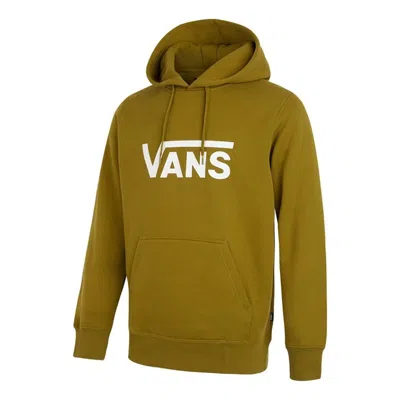 VANS Vans Contrasting Colors Alphabet Logo Hooded Pullover Fleece Lined Stay Warm Olive Green