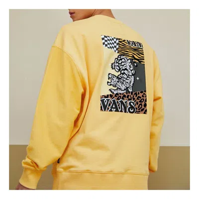 VANS Vans Embroidered Small Logo Splicing Pullover Yellow