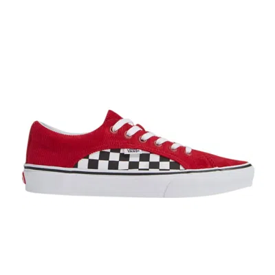 VANS LAMPIN 'CHECKERBOARD CORDUROY - SCOOTER RED'