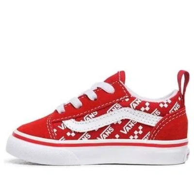 VANS Vans Logo Repeat Elastic Lace Old Skool Red