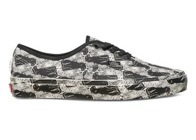VANS MEN'S VANS AUTHENTIC OPENING CEREMONY LEOPARD SNEAKERS IN BLACK/TRUE WHITE