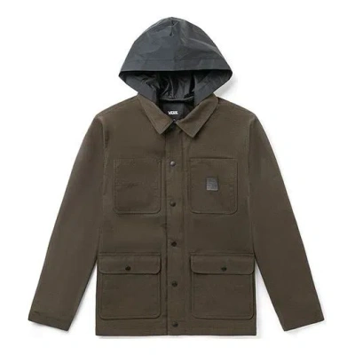 VANS Men's Vans Cargo Casual Hooded Jacket Brown