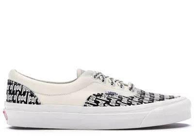 VANS MEN'S VANS ERA 95 DX FEAR OF GOD WHITE SNEAKERS IN MARSHMALLOW/BLACK