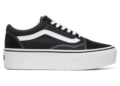 VANS MEN'S VANS OLD SKOOL STACKFORM SNEAKERS IN BLACK/WHITE