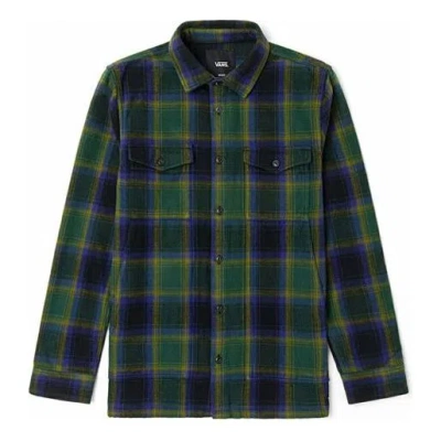 VANS Men's Vans Plaid Casual Long Sleeves Shirt Green