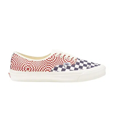 VANS OG AUTHENTIC LX 'LOGO CHECK INDIGO RED'