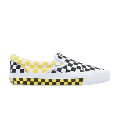 VANS OG CLASSIC SLIP-ON LX 'CHECKERBOARD - BLACK YELLOW'