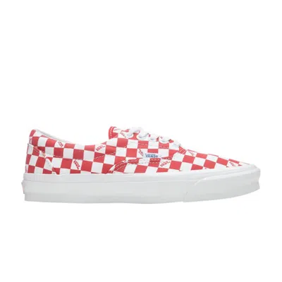 VANS OG ERA LX 'CHECKERBOARD LOGO - RACING RED'