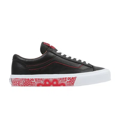 VANS OG STYLE 36 LX 'BANDANA - BLACK RACING RED'