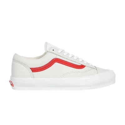 VANS OG STYLE 36 LX 'TRUE WHITE RED'