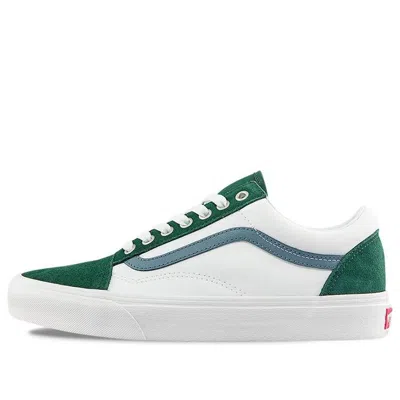 VANS Vans Old Skool Low Tops Casual Skateboarding Shoes Unisex White Green