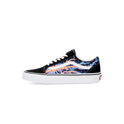 VANS OLD SKOOL MEN'S LOW SHOE (ELECTRIC FLAME) BLACK/TRUE WHITE