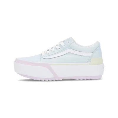 VANS OLD SKOOL STACKED WOMEN'S LOW SHOE (PASTEL) MULTI/TRUE WHITE
