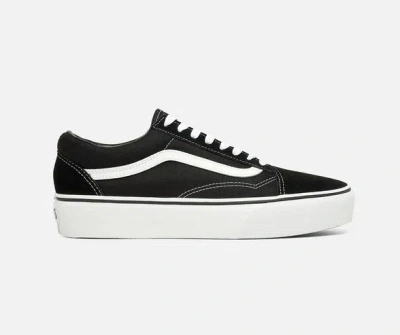VANS-PREMIUM WOMEN'S SNEAKERS VANS PREMIUM OLD SKOOL PLATFORMER - VN0A3B3U Y281 BLACK WHITE