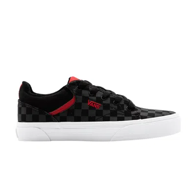 VANS SELDAN 'CHECKERBOARD - BLACK RED'
