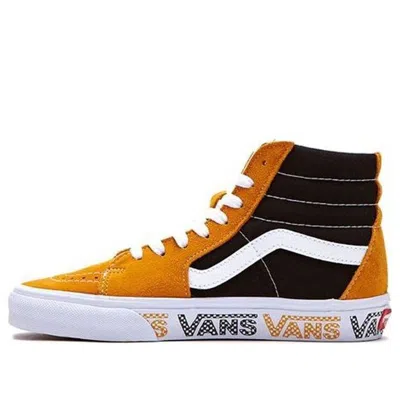 VANS Vans Sk8-hi Black Yellow Splicing Unisex 'Sunflower Black'