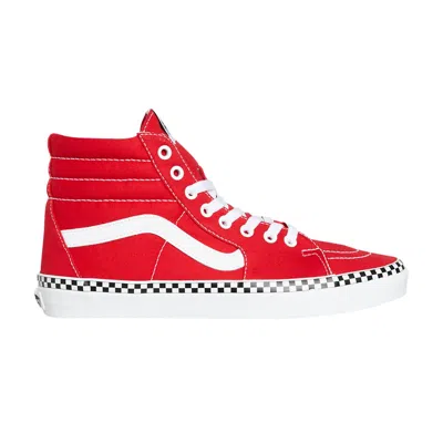 VANS SK8-HI 'CHECK FOXING - RACING RED'