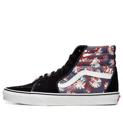 VANS Vans SK8-HI Flowers Graffiti Unisex 'Black Blue Red'