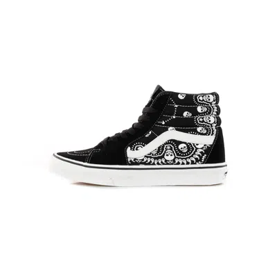 VANS SK8-HI MEN'S HIGH SHOE (BANDANA) BLACK/TRUE WHITE