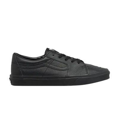 VANS SK8-LOW LEATHER 'TRIPLE BLACK'