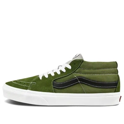 VANS Vans Sk8-Mid Low Top skate shoes Unisex dark green